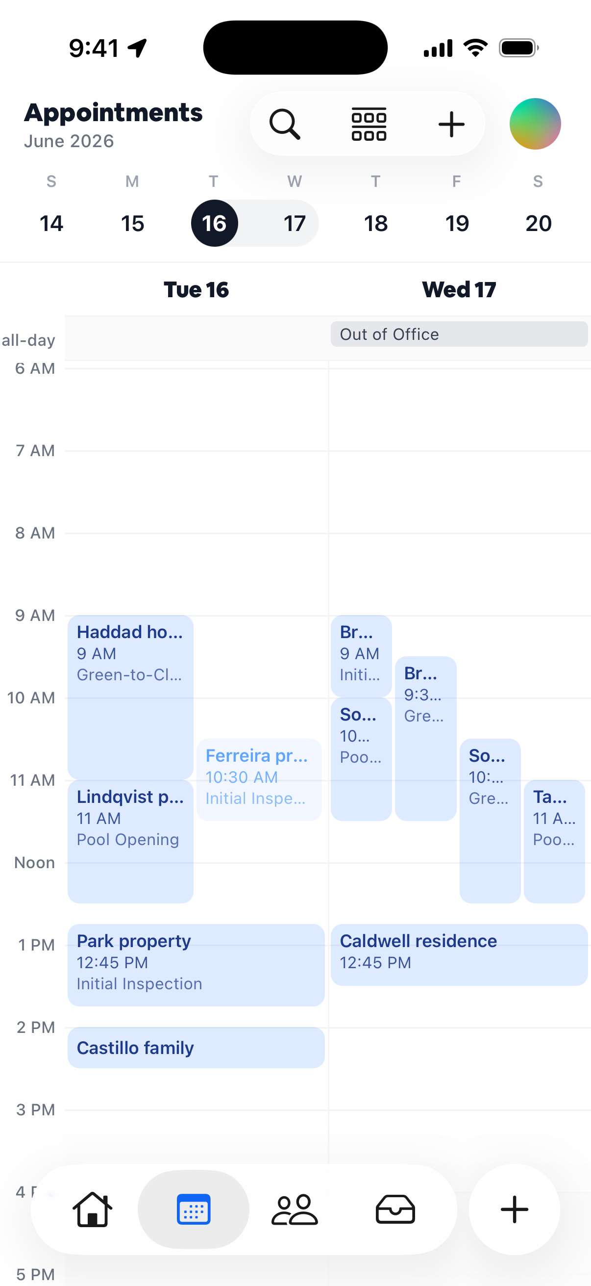 See your whole day at a glance