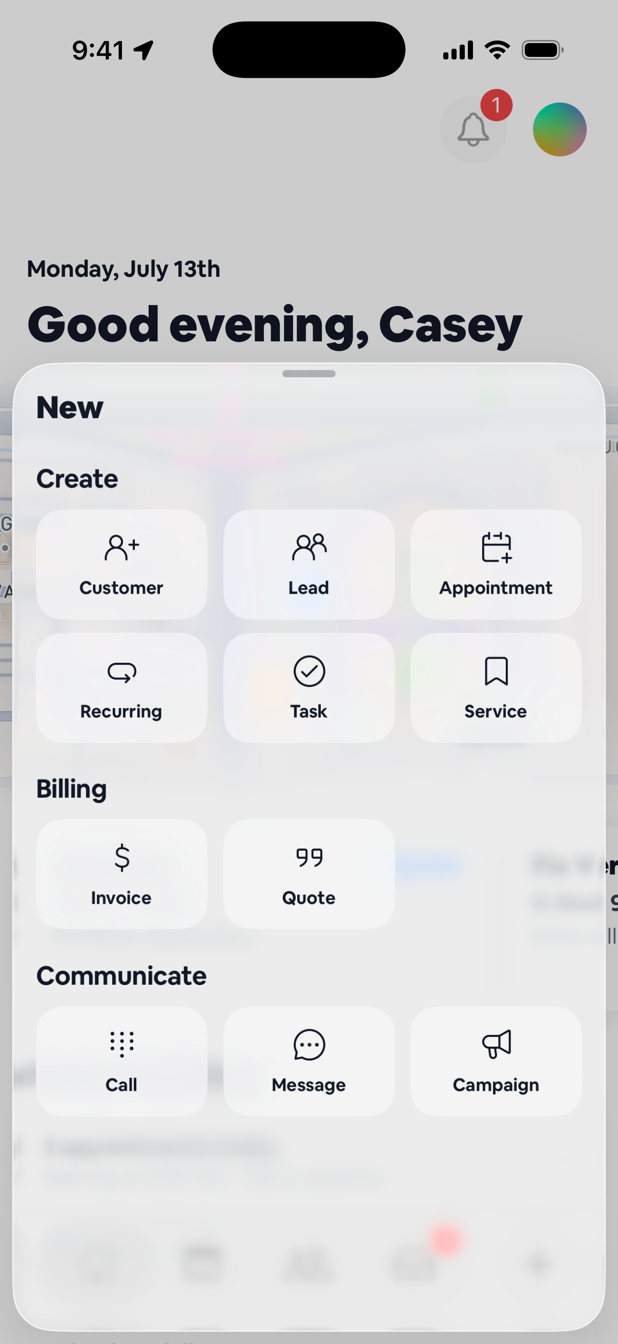 Start anything in one tap